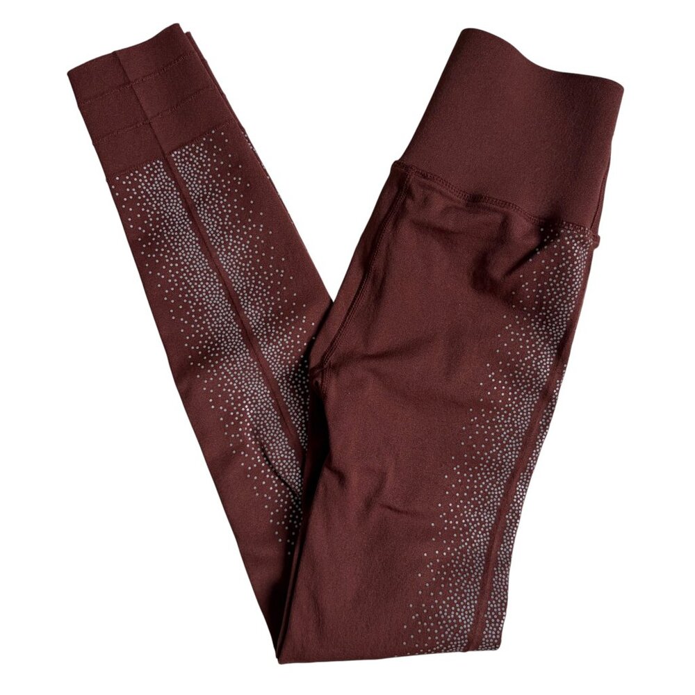 Fabletics High-Waisted Sculptknit® Reflective Legging (Chestnut Brown) - XS